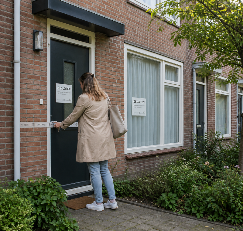 Conceptverzoek Een gesloten woning of lokaal betreden