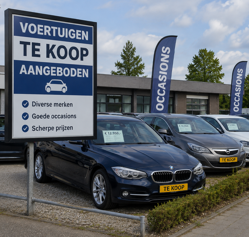 Conceptverzoek Voertuigen te koop aan bieden